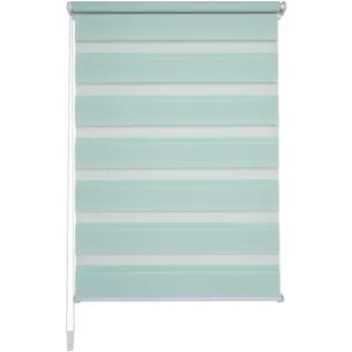 Doppelrollo LIEDECO "Klemmfix-Duo-Rollo" Gr. 2, grün (pastell, grün), B:60cm H:160cm, Polyester, Rollos, Doppelrollo, 1 Stück