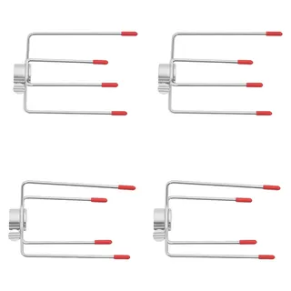 Grillgabeln, langlebiger Edelstahl, vielseitig zum Grillen, 4Stück