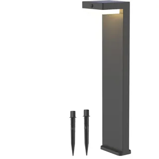 G + L Leuchten und mehr LED Solar Wegeleuchten mit Bewegungsmelder, Solar Standleuchte 3000K 400lm Solarlampen für Außen, Hinterhof, Garten, Rasenbeleuchtung (H=51cm)