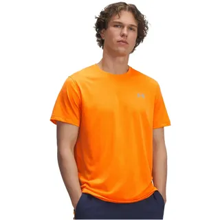 Under Armour Herren Launch Shortsleeve, leichtes & weiches Laufshirt, atmungsaktives Funktionsshirt, schnelltrocknendes Sportshirt mit reflektierenden Details,Squad Orange / / Reflective,XXL