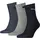Tennissocken 3er Blau/Grau 39-42