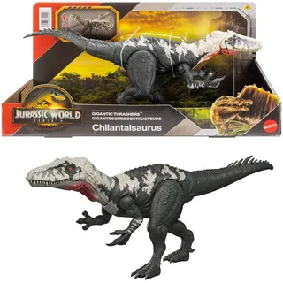 Mattel Jurassic World Gigantic Trashers Chilantaisaurus Spielfigur 34 cm schwarz/weiß