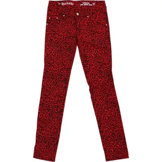 Darkside - Leo, Frauenhose Rot im Skinny-Fit-Style - Rot