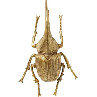 Kare Design Wandschmuck Herkules Beetle, Gold, Deko Objekt, Wandschmuck, Käfer, 41x27x14 cm (H/B/T)