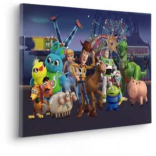 KOMAR Komar Keilrahmenbild - »Toy Story The Greatest Team - Größe 40 cm« - Kinderzimmerbild, Wandbild, Kinderzimmer, bunt