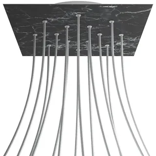 Creative Cables Kroq4014f104 Xxl Rose-one Square Marquina-marmor Rosen-set - Multicolor - 400 mm