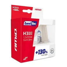 H3 LumiTec LIMITED 130% mehr Licht 12V POWER Halogen Scheinwerfer Lampen E1