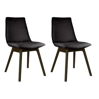 OTTO home Esszimmerstuhl Ramon Polyester schwarz 2er Set