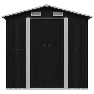 Gartenschuppen 204 x 132 x 186 cm anthrazit