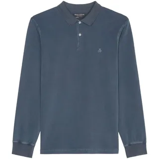 Marc O'Polo Langarm-Poloshirt, im Washed-Look Marc O'Polo dark navy S