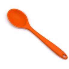 Antihaft Silikon Löffel zum Kochen Silikon Mischlöffel Silikon Kochlöffel Set Backen Rühren Mischwerkzeuge und Verkostung,(orange)