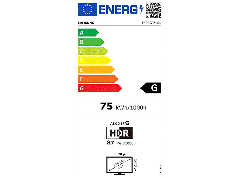 Bild von OLED G9 S49CG934SU 49''