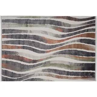 Dieter Knoll Webteppich , Multicolor , Textil , Abstraktes , rechteckig , 80x150 cm , ISO 9001, Bsci, Oeko-Tex® Standard 100, Made in Turkey , für Fußbodenheizung geeignet, in verschiedenen Größen erhältlich, pflegeleicht, leicht zusammenrollbar , Teppiche und Böden, Teppiche, Webteppiche