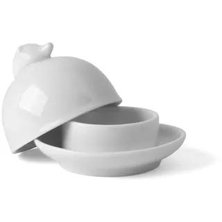 Holst Porzellan BG 0858 Clochen Edelbutter- und Pasteten Cloche Wildschwein, weiß, 9 cm, 12 Einheiten