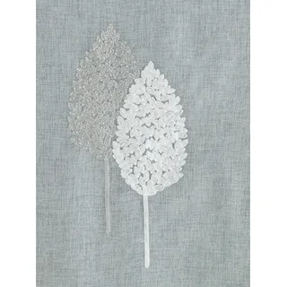 Gardine HEINE HOME Gr. 1, grau, B:140cm H:145cm, Polyester, Gardinen, Gardine