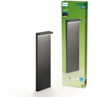 Philips Wegeleuchte Aluminium 77 cm inkl. LED 800 lm IP44 anthrazit