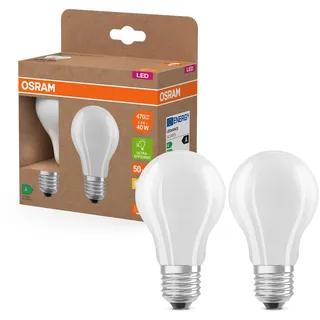 Osram LED-Lampe A 40 2,2 W E27 warmweiß 2 St.