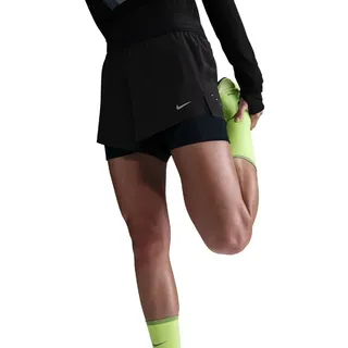 Nike Damen Dri-Fit 2-in-1-Laufshort schwarz