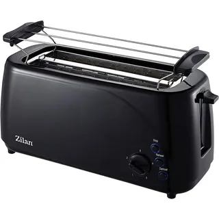 Zilan Langschlitz-Toaster Schwarz