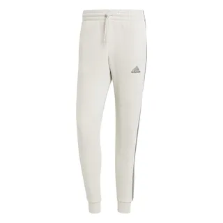 Adidas Essentials Fleece Tapered Cuff 3-Stripes Pants, Herren Hose, Alumina,