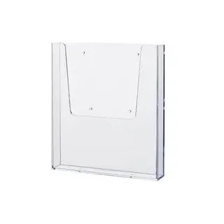helit Wandprospekthalter transparent DIN A4 22,5 x 3,9 x 25,0 cm, 1 St.