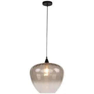 Dieter Knoll Hängeleuchte , Grau, Schwarz , Metall, Glas , Uni , rund , 150 cm , RoHS, Ce , Lampen & Leuchten, Leuchtenserien