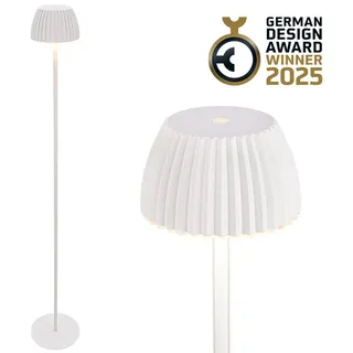 B.K.Licht LED Stehlampe kabellos LED Stehleuchte Standleuchte Akku Wohnzimmer dimmbar