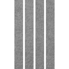 Bild Akustikpaneele Wand, grau 4 x 25,0 x 200,0 cm