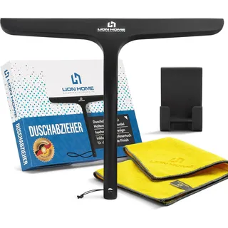 lion home Duschabzieher Matt Schwarz