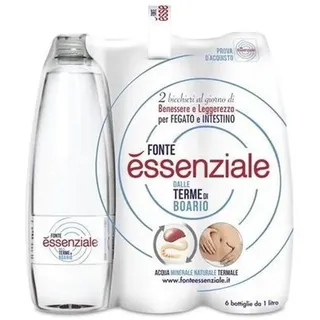Multipack 6 Flaschen Fonte Essenziale Wasser 1 Lt Boario