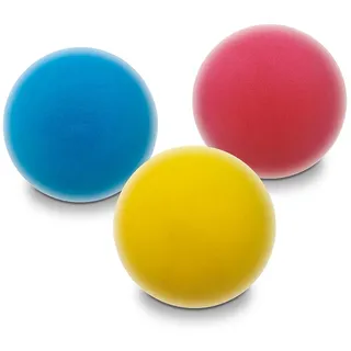 Mondo Toys – Soft Ball 70 – Set mit 3 Schwammbällen Durchmesser 70 mm – 3 weiche Bälle – sortierte Farben – 14861