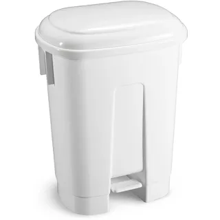TTS Cleaning 00005690 Derby Behälter aus Polypropylen, Deckel, Fassungsvermögen 60 Liter, weiß