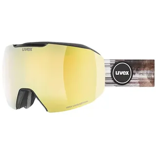Uvex Epic Attract Cv Skibrille - Black - Mirror Gold Contrastview Orange/CAT2+Clear/CAT1