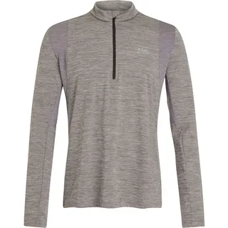 Protest Strayed Fleece Mit Halbem Reißverschluss - Dark Grey Melange - S