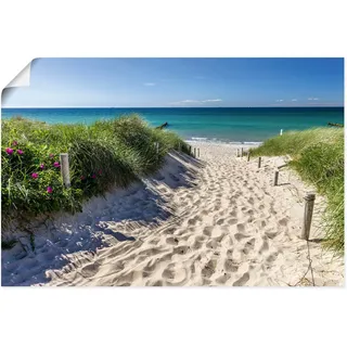 Artland Wandbild »Weg zum Strand an der Ostsee« Strandbilder 1 Stk. tlg. als Alubild, Outdoorbild, Leinwandbild, Poster, Wandaufkleber, blau