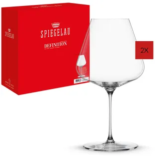 Spiegelau Rotweingläser 960 ml, 2 Stück, Definition, 1350160, Burgunder Gläser aus Kristallglas, Weingläser Rotwein spülmaschinenfest