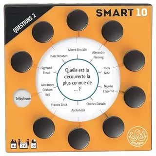 Wilson jeux | Smart Nachfüllpack 10 Französische Version | 200 neue Fragen und 2000 neue Antworten | Entfernen und ersetzen Sie die Karten aus Ihrem SMART10-Gehäuse oder mischen Sie die Fragen | MA009