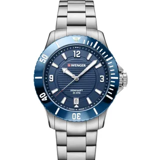 Wenger 01.0621.111 Seaforce Damenuhr Taucheruhr 36mm 20 ATM - Silber