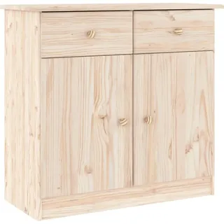 vidaXL Highboard ALTA 77x35x165 cm Massivholz Kiefer