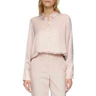 s.Oliver Satinierte Longbluse mit Falten-Details