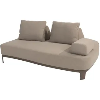 4Seasons Santorini cuddle Sofa mit 2 verstellbaren Rückenlehnen, 3 Kissen und Armlehne