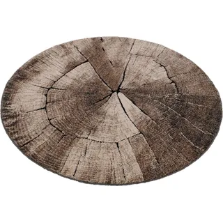 MERINOS Ibiza 605 Webteppich Ø 120 cm Braun