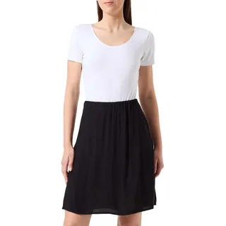 ONLY Damen Rock Midi Elegantes Design Elastischer Bund High Waist Skirt, Farben:Schwarz-3, Größe:S