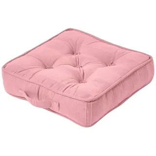 Homescapes Sitzkissen Rajput rosa 40/40/8 cm , Textil , Füllung: Polyester , Quadratisch , 40x8x40 cm , Oeko-Tex® Standard 100 , Heimtextilien, Wohntextilien, Kissen