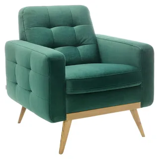 Stylife Fernsehsessel , Grün, Türkis , Holz , Buche , vollmassiv , 81x87x78 cm , inklusive Armlehnen , Wohnzimmer, Sessel, Fernsehsessel
