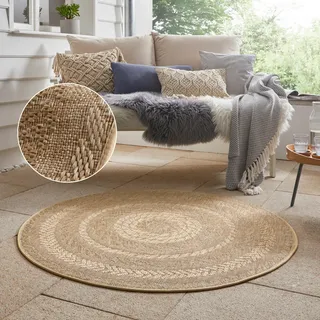 Northrugs Almendro Outdoor-Teppich Ø 160 cm Beige/Braun