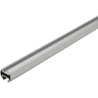 Vorhangstange mit Innenlauf II Rivoli alu-silber 200 cm Ø 20 mm
