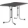 Klapptisch 115 x 70 x 72 cm Graphit/Schieferdekor Anthrazit
