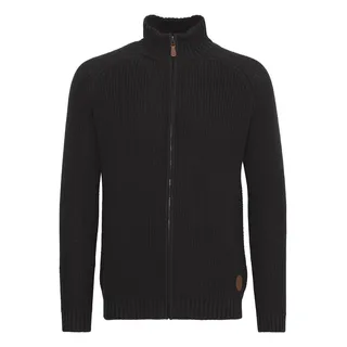 Strickjacke SOLID "Strickjacke SDXenos", Herren, Gr. M, schwarz, Obermaterial: 100% Baumwolle CO., unifarben, Strickjacken Strickjacke