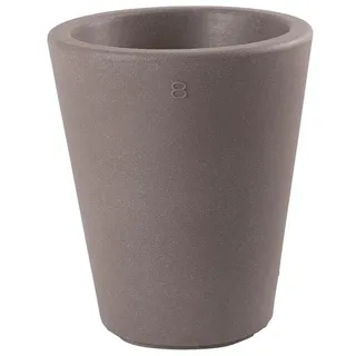 8 seasons Design Shining Classic Pot S, LED Pflanzkübel 34 x 39 cm (Taupe), E27 Fassung inkl. Leuchtmittel in warmweiß, beleuchteter Pflanzkübel für innen + außen, Blumenkübel